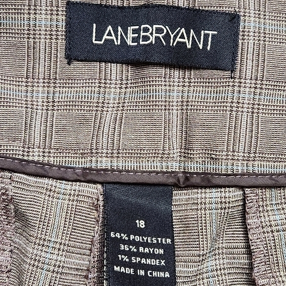 Dressy Bermuda shorts  High waist Plaid Knee length LANE BRYANT - Picture 8 of 14